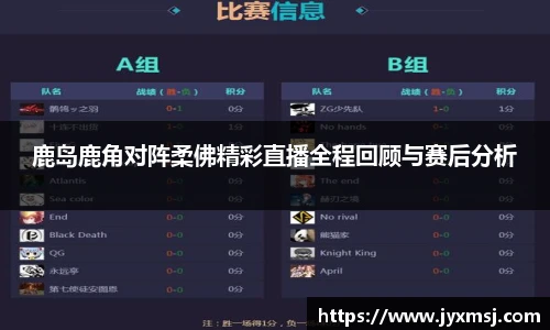 鹿岛鹿角对阵柔佛精彩直播全程回顾与赛后分析